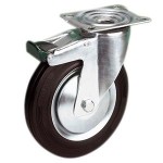 KOŁO 200mm skrętne z hamulcem 